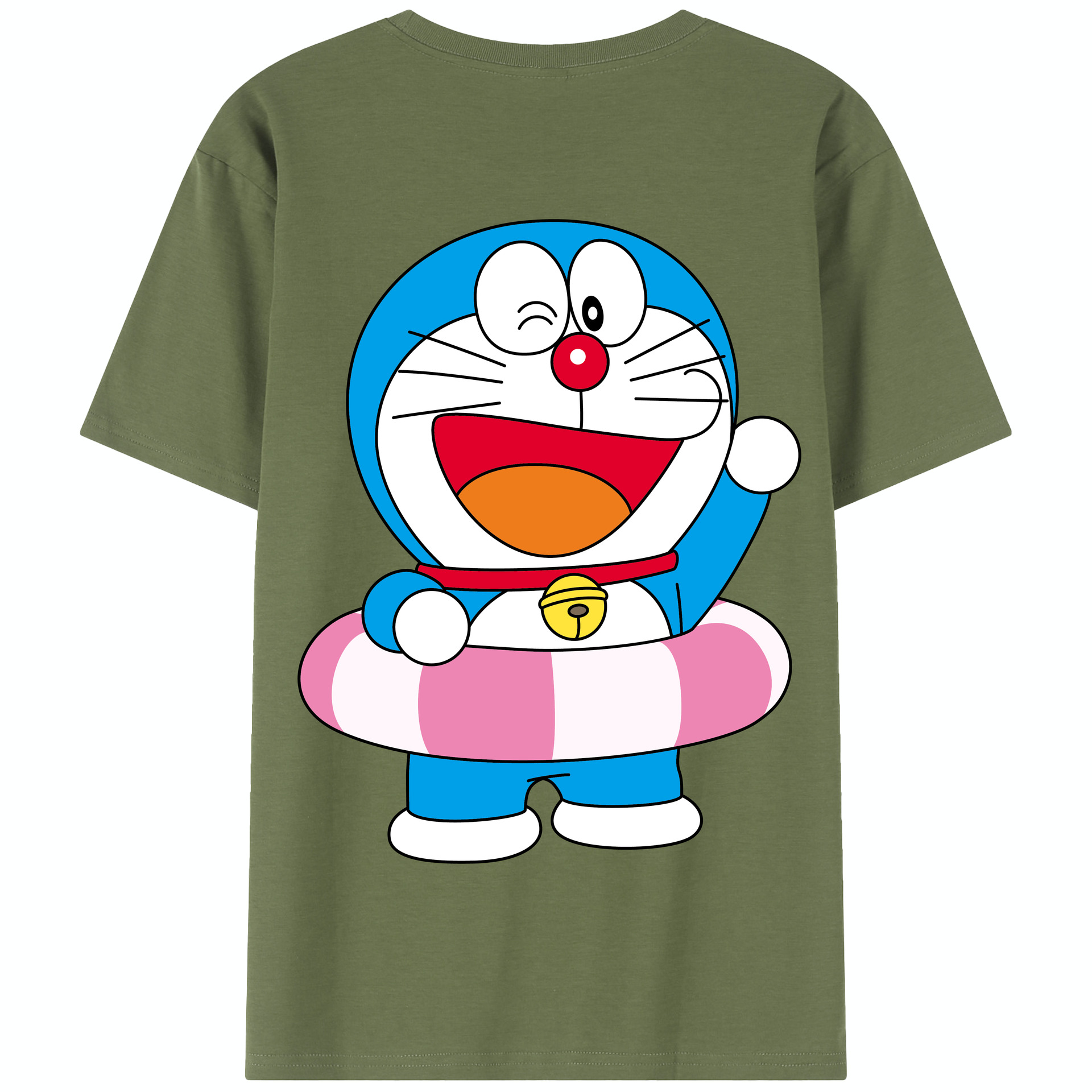 （画像用） ドラえもん Doraemon 綿100％半袖Tシャツ（背面プリント）